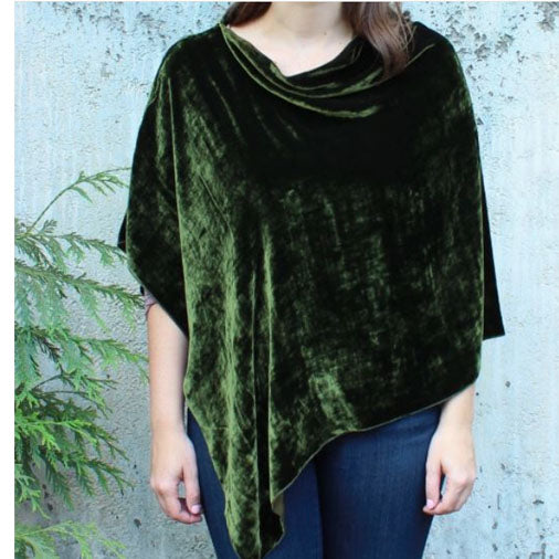 Silk Velvet Poncho