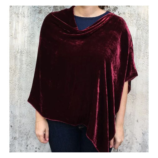 Silk Velvet Poncho