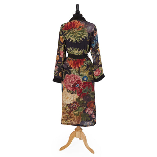 One Hundred Stars - Primula Print Black Robe
