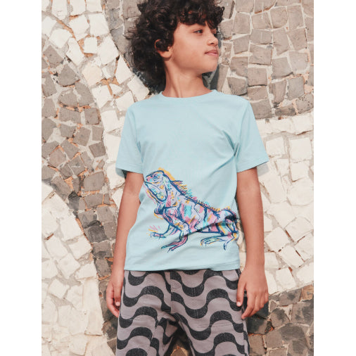 Graffiti Iguana Double Sided Graphic Tee