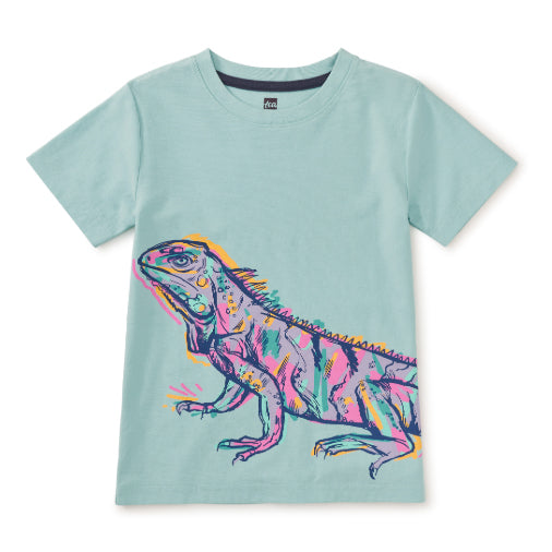 Graffiti Iguana Double Sided Graphic Tee