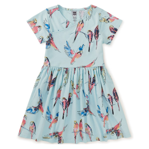 Pop Parrots Wrap Dress