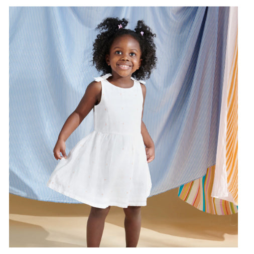 Magnetic Me - Swiss Dot Cotton Dress