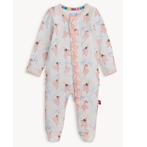 Pretty Plies Modal Magnetic Footie - Magnificent Baby