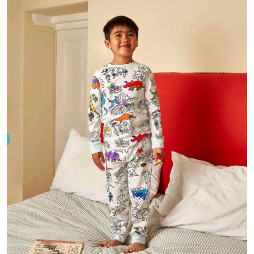 Dinosaur Pajamas – Color-In Kids' PJs