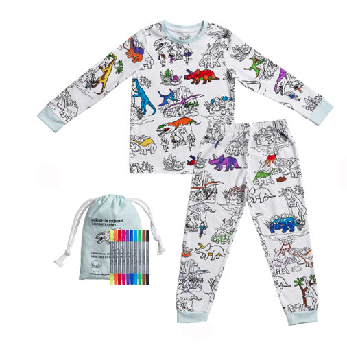 Dinosaur Pajamas – Color-In Kids' PJs