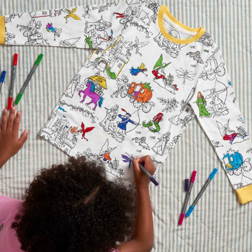 Fairytales & Legends Pajamas – Color-In Kids' PJs