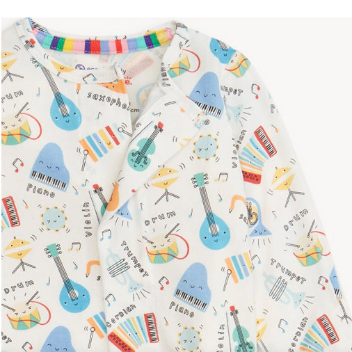 Back and Roll Modal Magnetic Footie - Magnificent Baby