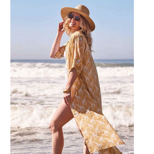 Giraffe Tan Shirt Dress