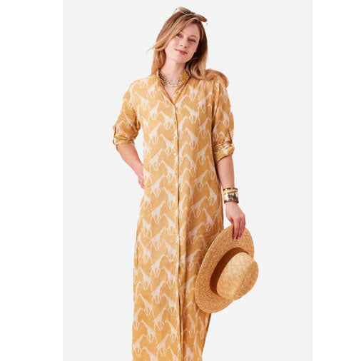 Giraffe Tan Shirt Dress