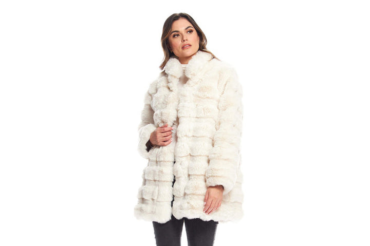 Donna Salyer's Fabulous Furs Rainier Reversible Mink Coat - Ivory