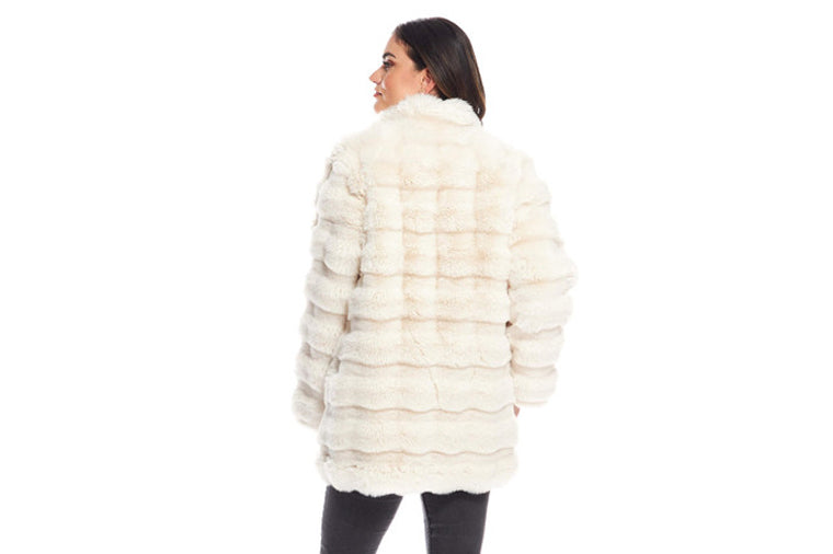 Donna Salyer's Fabulous Furs Rainier Reversible Mink Coat - Ivory