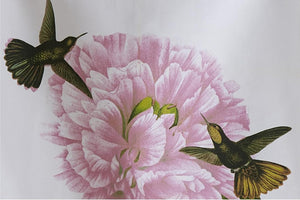 Hummingbird Pink Dishtowel - TAG