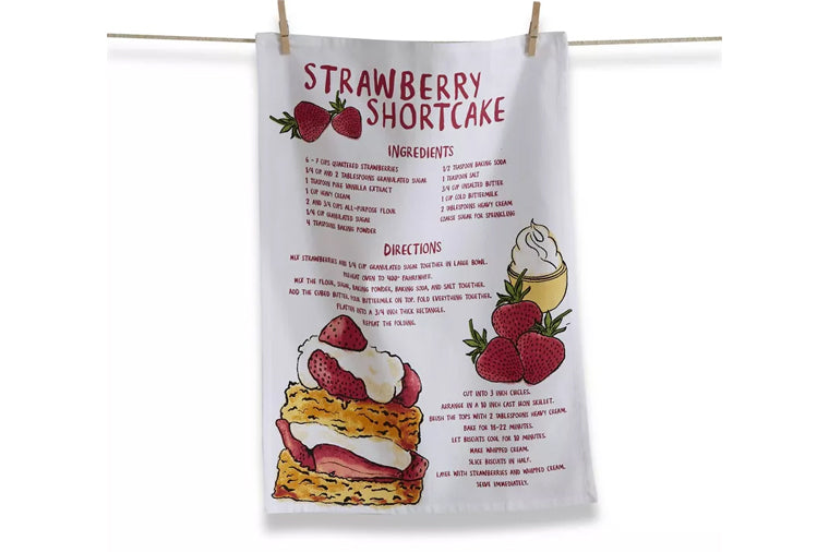 Strawberry Shortcake Dishtowel - TAG