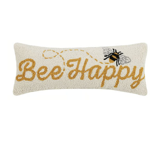 Bee Happy Hook Pillow