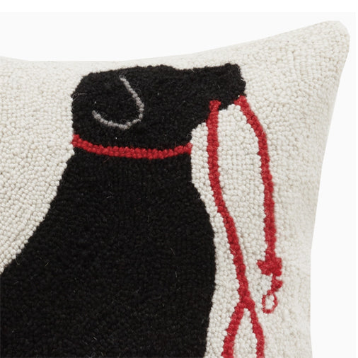 Labrador Dog and Leash Hook Pillow