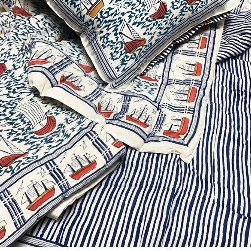 Harbor Boat Queen Quilt