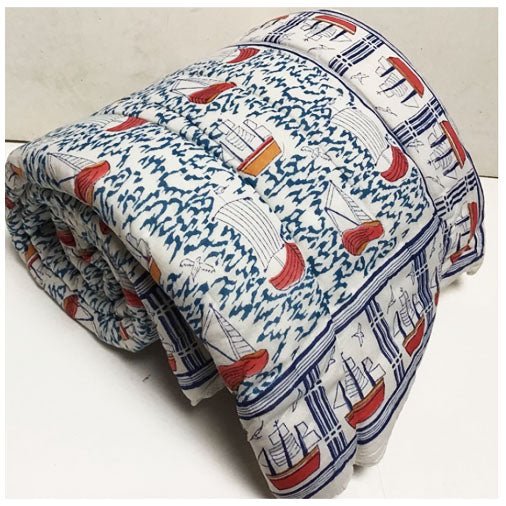 Harbor Boat Queen Quilt