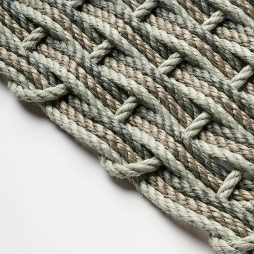 The Rope Co. - Sage,  Mushroom, and  Blue Spruce Large Doormat
