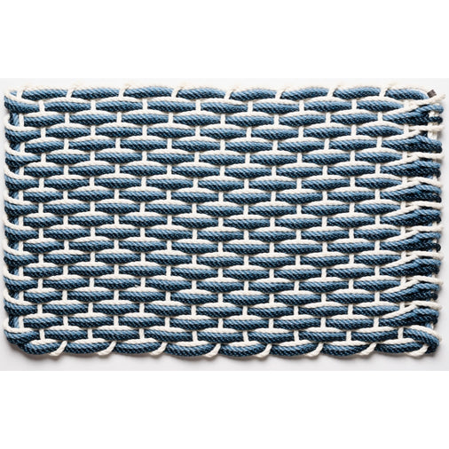 The Rope Co. - Pearl, Glacier Bay and Navy Large Doormat