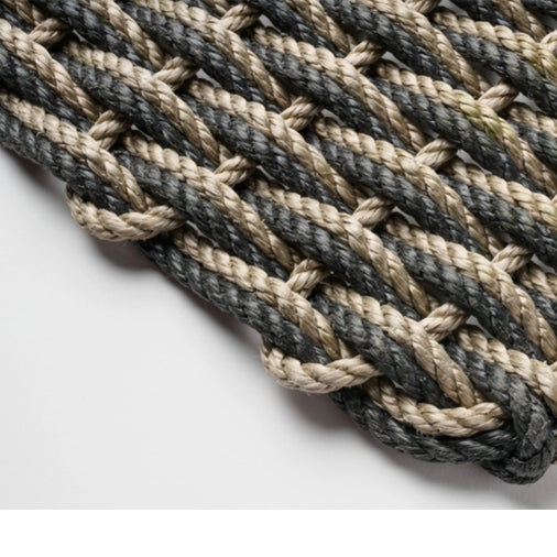 The Rope Co. - Sand and Charcoal XL Doormat