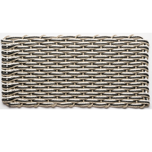 The Rope Co. - Sand, Charcoal, and Pearl  Large Doormat