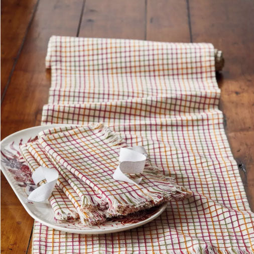Autumn Window Pane Table Runner