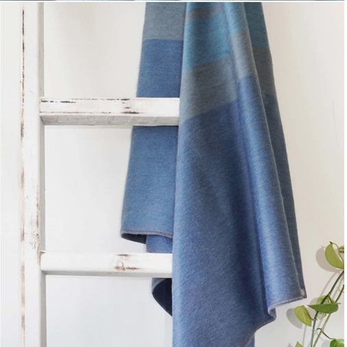Shupaca Alpaca Throw Blanket - Tide Water