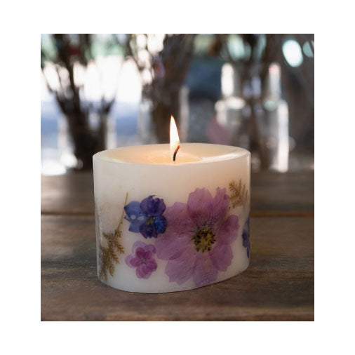Petite Oval Botanical Candle - Roman Lavender