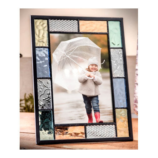 Pastel Stained Glass Picture Frame, J Devlin 4X6