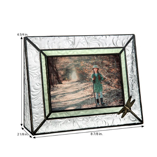 Dragonfly Glass Picture Frame, J.Devlin 4x6