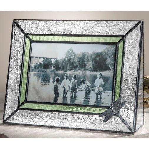 Dragonfly Glass Picture Frame, J.Devlin 4x6