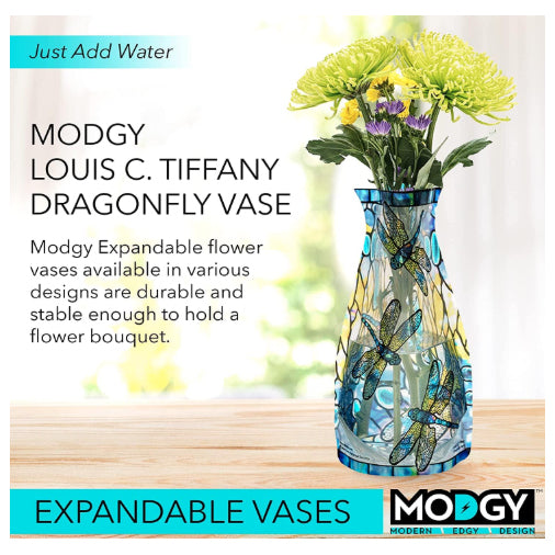 Tiffany Dragonfly Expandable Vase