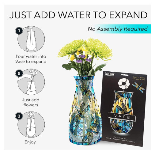 Tiffany Dragonfly Expandable Vase