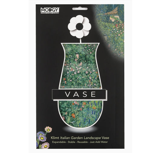 Gustav Klimt Italian Garden Landscape Expandable Vase