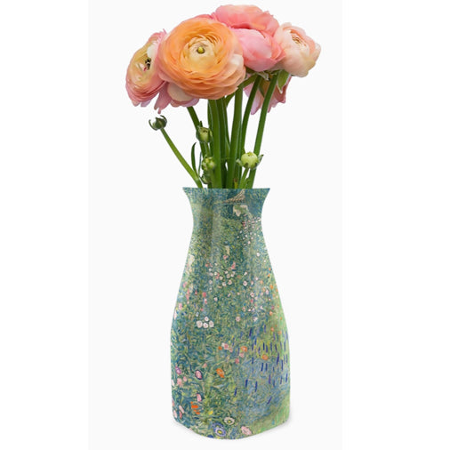 Gustav Klimt Italian Garden Landscape Expandable Vase
