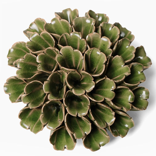 Ceramic Green Polyp Flower
