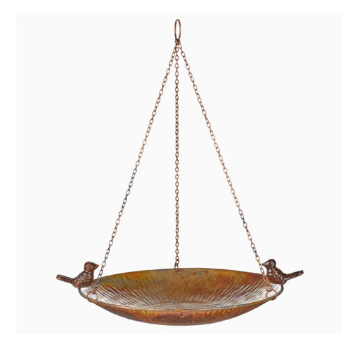 Eco-Iron Hanging Birdbath – Antique Copper