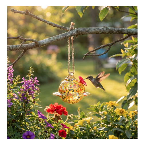 Hummingbird Feeder, Yellow Planet
