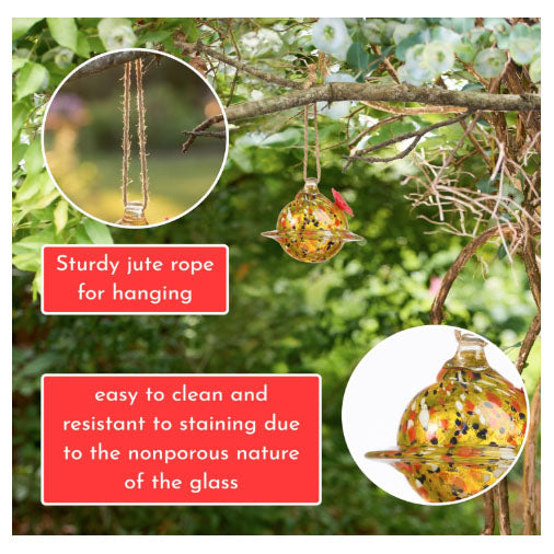 Hummingbird Feeder, Yellow Planet