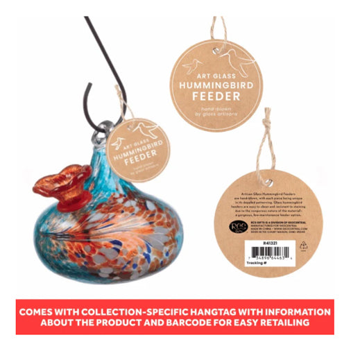 Teardrop Hummingbird Feeder - Blue