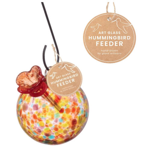 Hummingbird Feeder, Round Multicolor