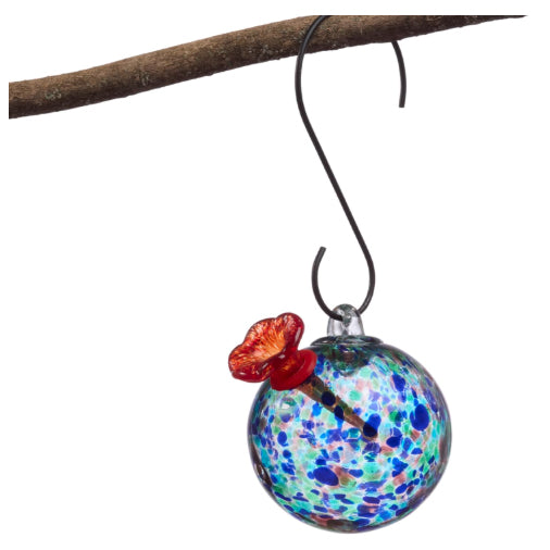 Turquoise Round Hummingbird Feeder