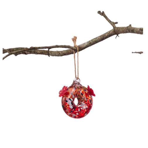 Red Double Hummingbird Feeder