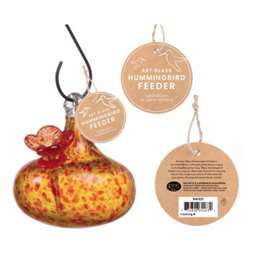Teardrop Hummingbird Feeder - Yellow