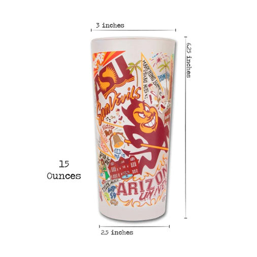 Catstudio Arizona State University Collegiate Drinking Glass