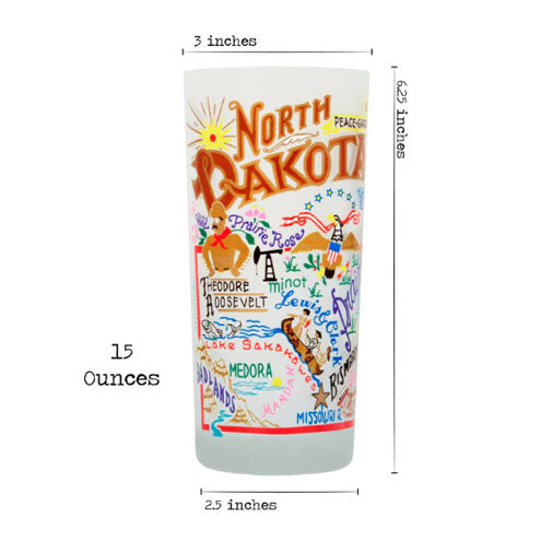 Catstudio North Dakota Drinking Glass