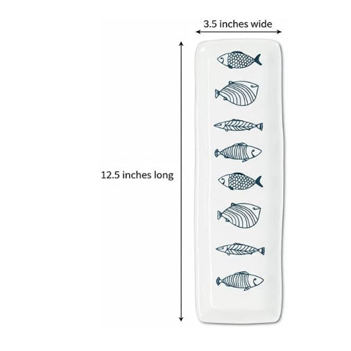 Corfu Long Slim Fish Plate