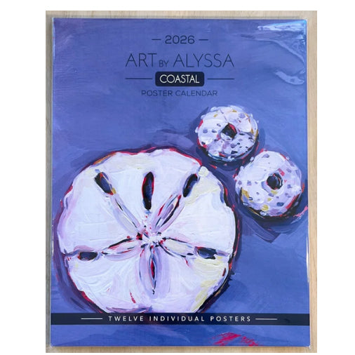 Art by Alyssa- 2026 Coastal Poster Calendar 11 x 14