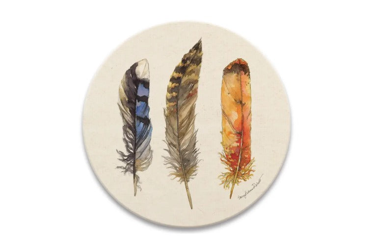 Coasterstone - Feathers II Coaster Set